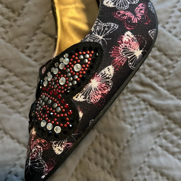 Libby Edelman : Butterfly Point Toe Ballet Strap Heel - 7 - Picture 12 of 12